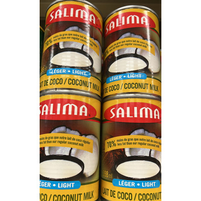 Lait De Coco Leger Salima 398ml